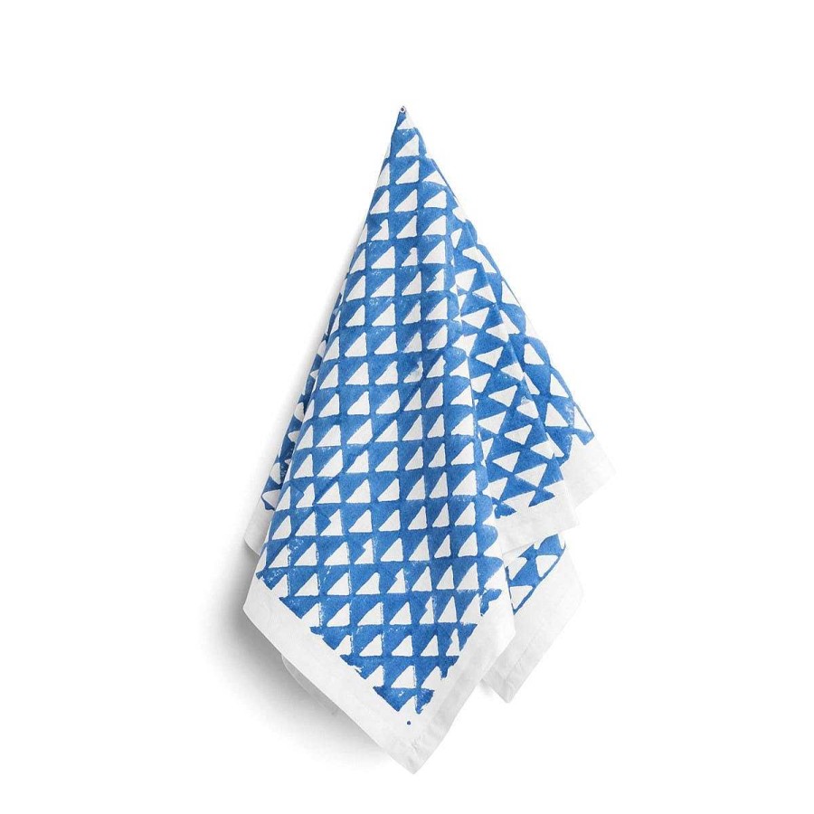 Daylesford Organic Block Sky Tri Napkin Online