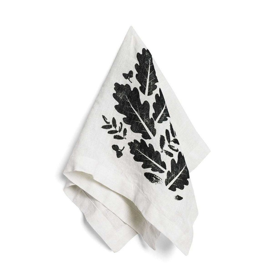 Daylesford Organic Oakleaf Napkin Dark Grey Clearance