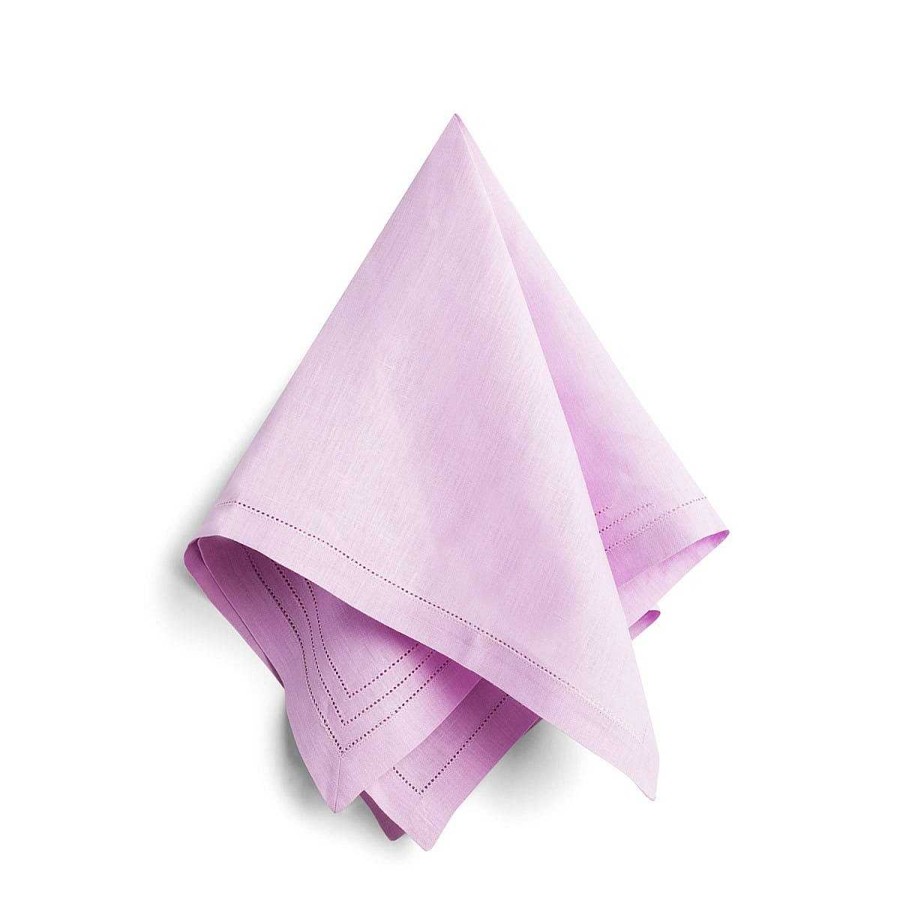 Daylesford Organic Hemstitch Napkin Purple Best