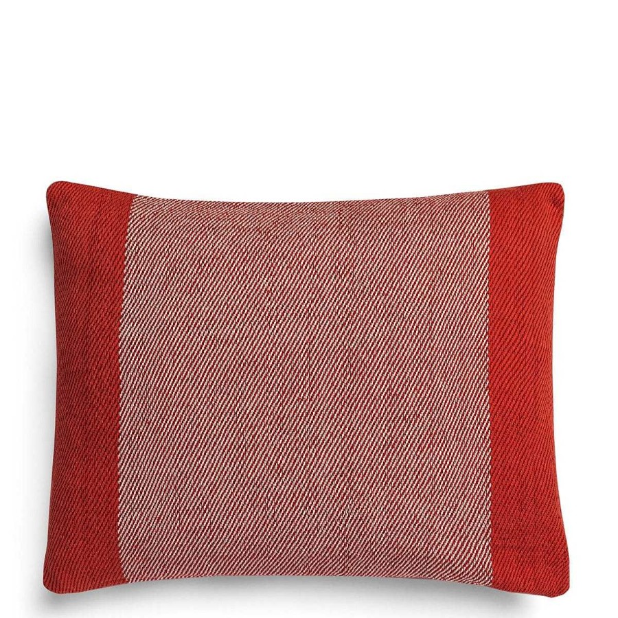 Daylesford Organic Borderline Cushion Fox Red New