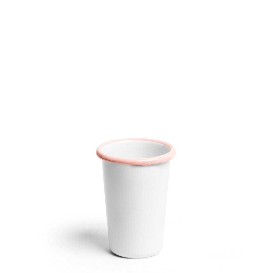 Daylesford Organic White & Pink Large Enamel Tumbler Wholesale