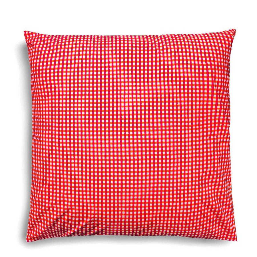 Daylesford Organic Saunton Check Cushion Large Hot