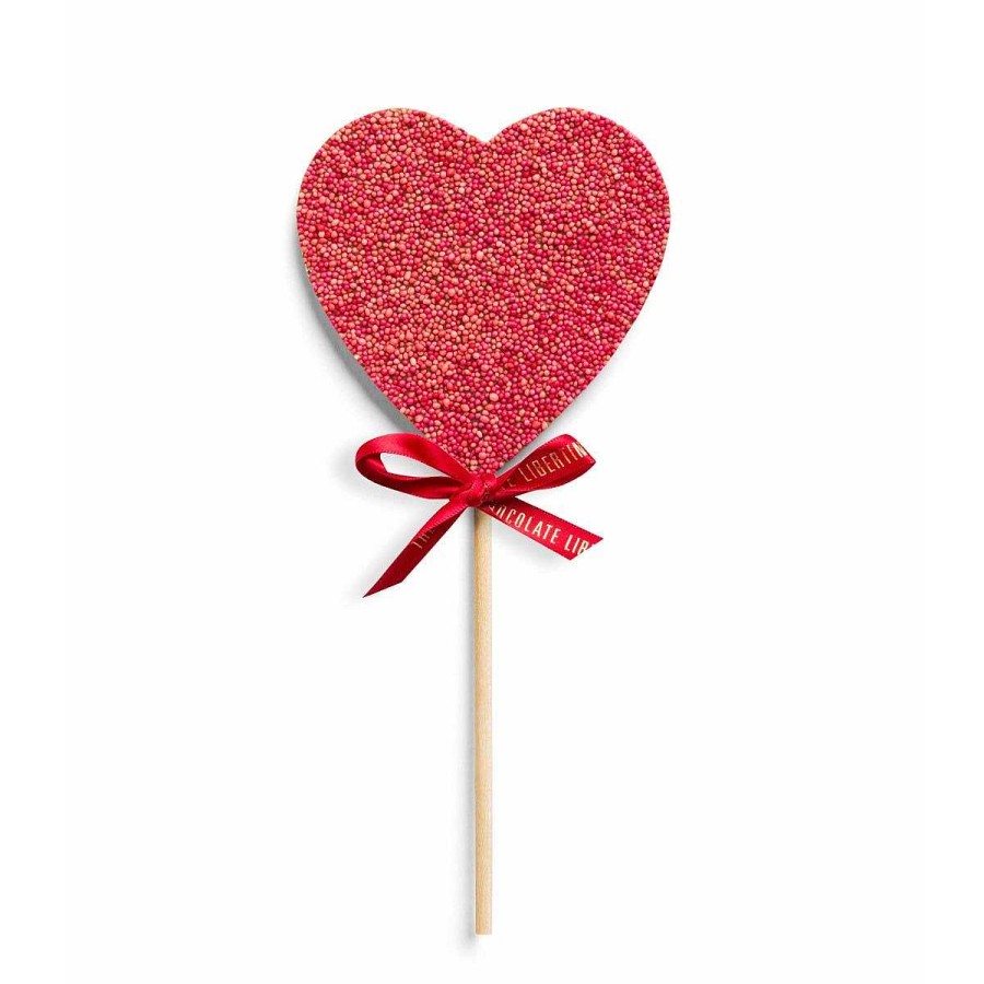 Daylesford Organic Milk Chocolate Sprinkle Heart Lolly Online