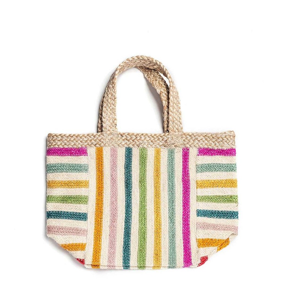 Daylesford Organic Beni Calypso Stripe Tote Bag Small Clearance