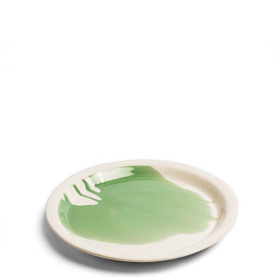 Daylesford Organic Slip Green Dinner Plate Wholesale