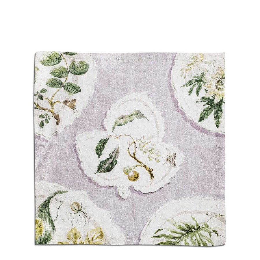 Daylesford Organic Daylesford X Colefax Quince Garden Napkin In Lilac With Hazel Online