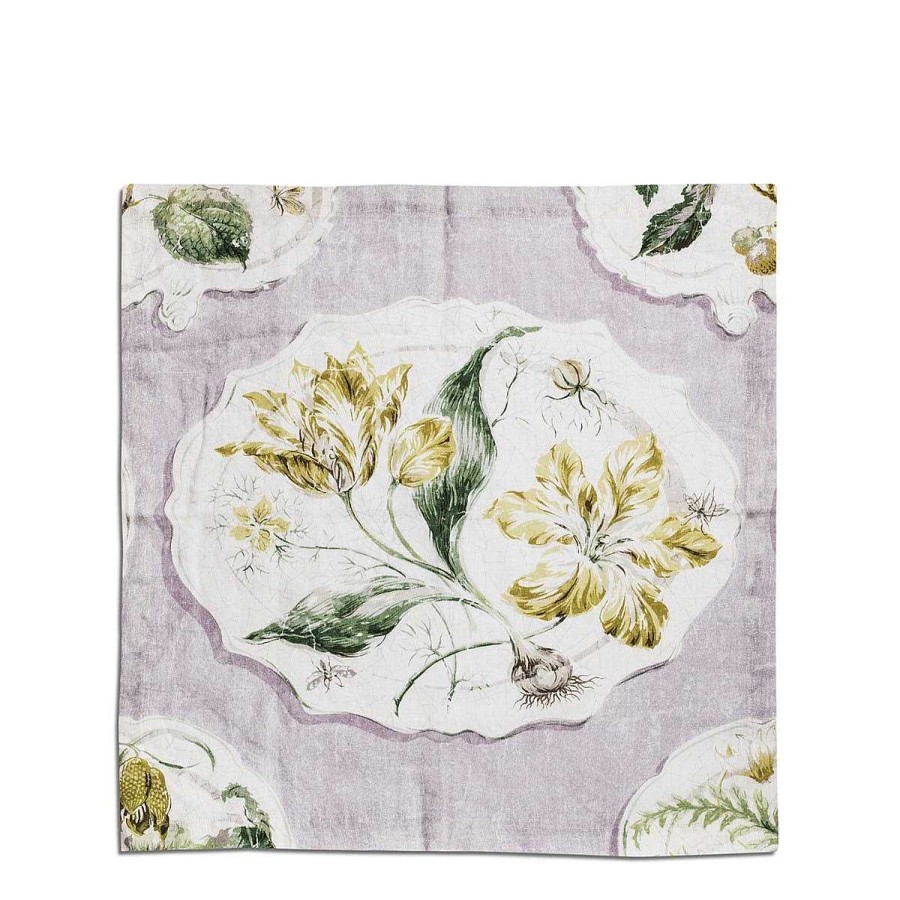 Daylesford Organic Daylesford X Colefax Quince Garden Napkin In Lilac With Tulips Online