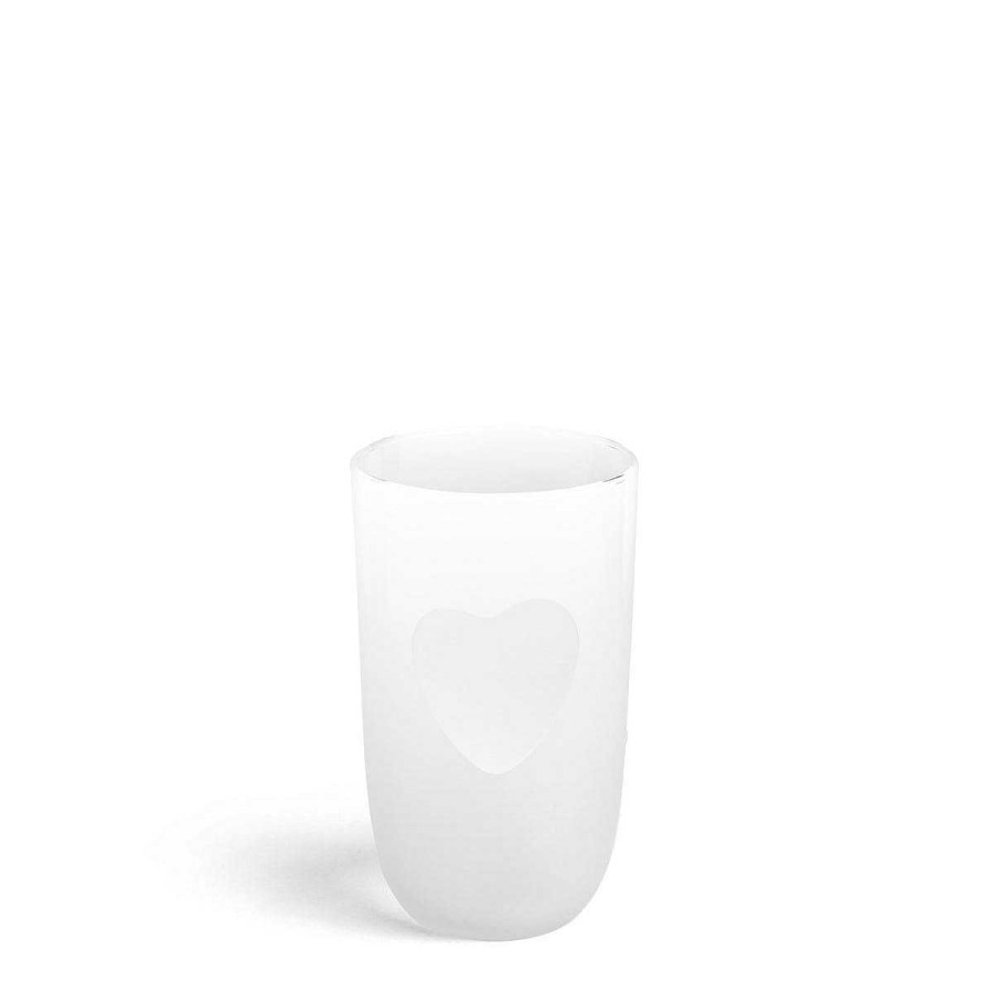 Daylesford Organic Frosted Heart Tall Tumbler New