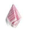 Daylesford Organic Block Pink Wave Napkin New