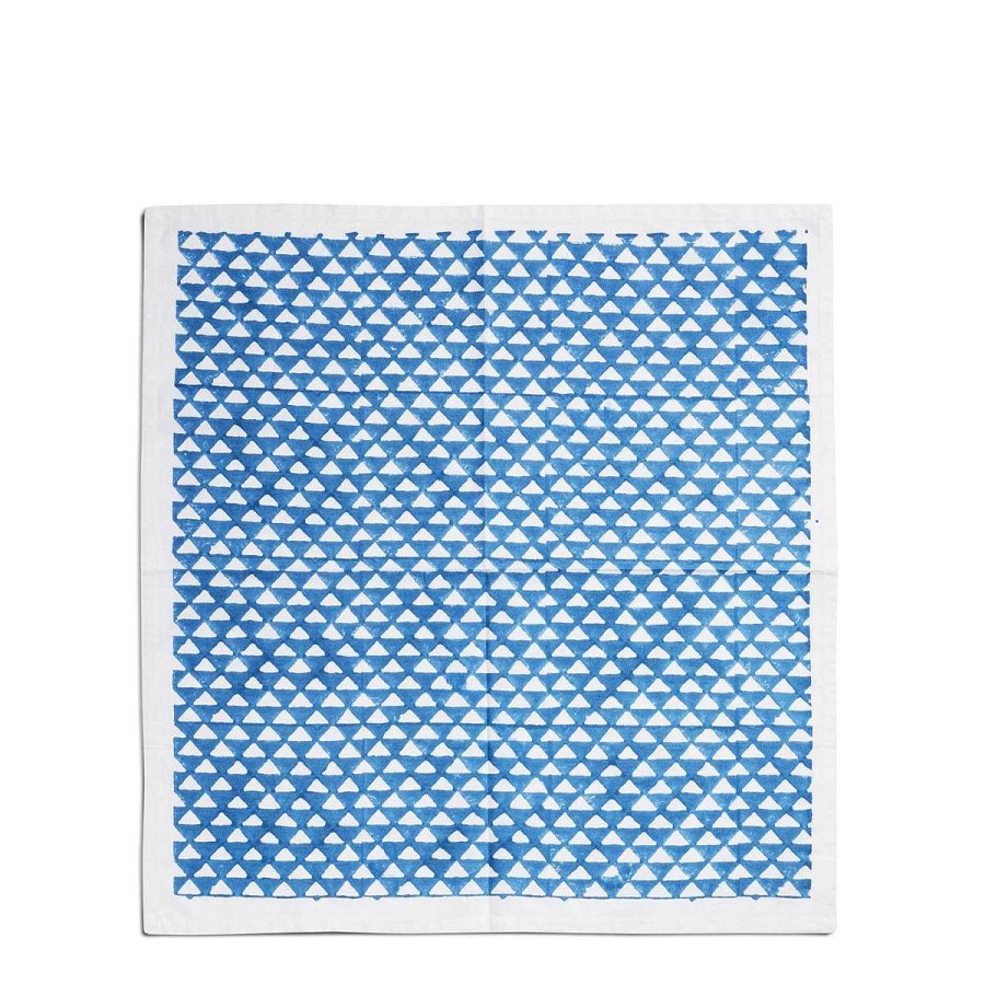 Daylesford Organic Block Sky Tri Napkin Online