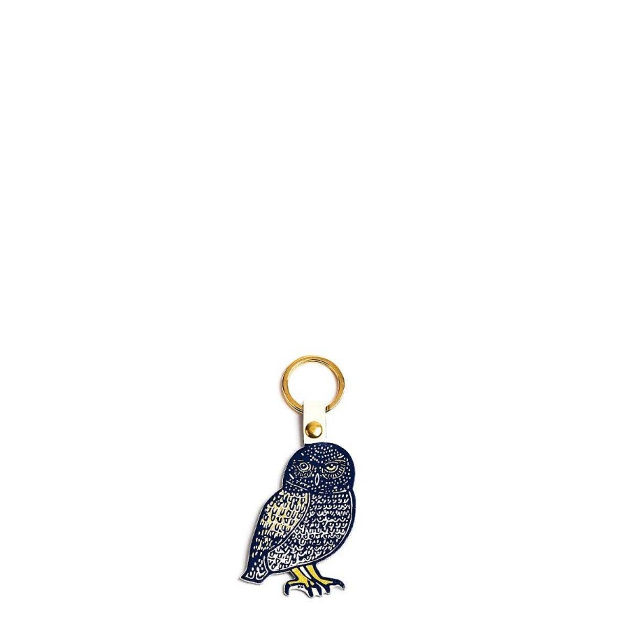 Daylesford Organic Leather Owl Keyring Best