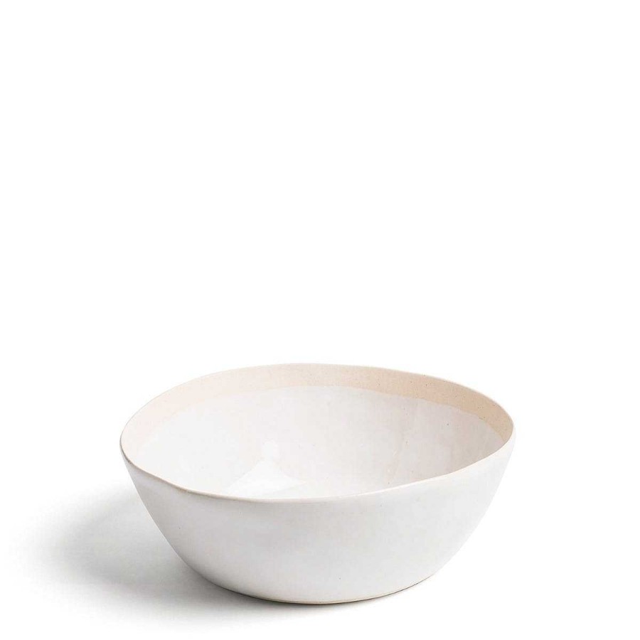 Daylesford Organic Baunton Salad Bowl White Medium Wholesale