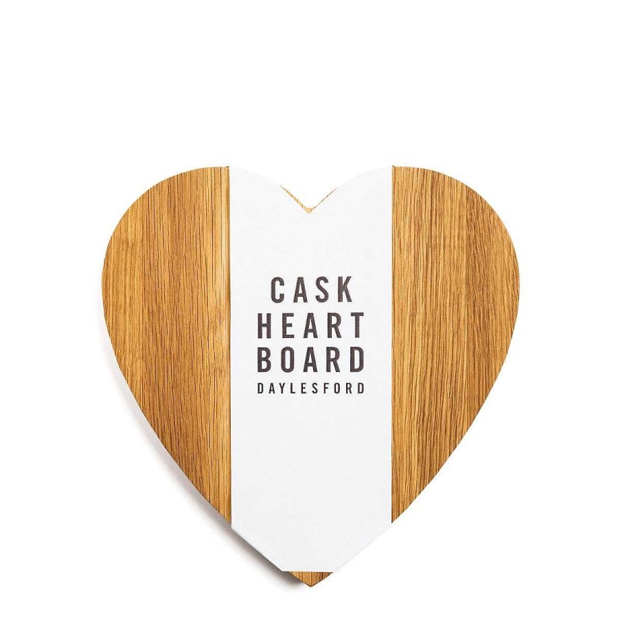 Daylesford Organic Cask Heart Board Large New