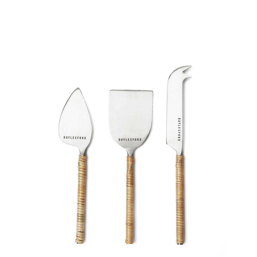 Daylesford Organic Rattan Cheese Cutlery Set Clearance