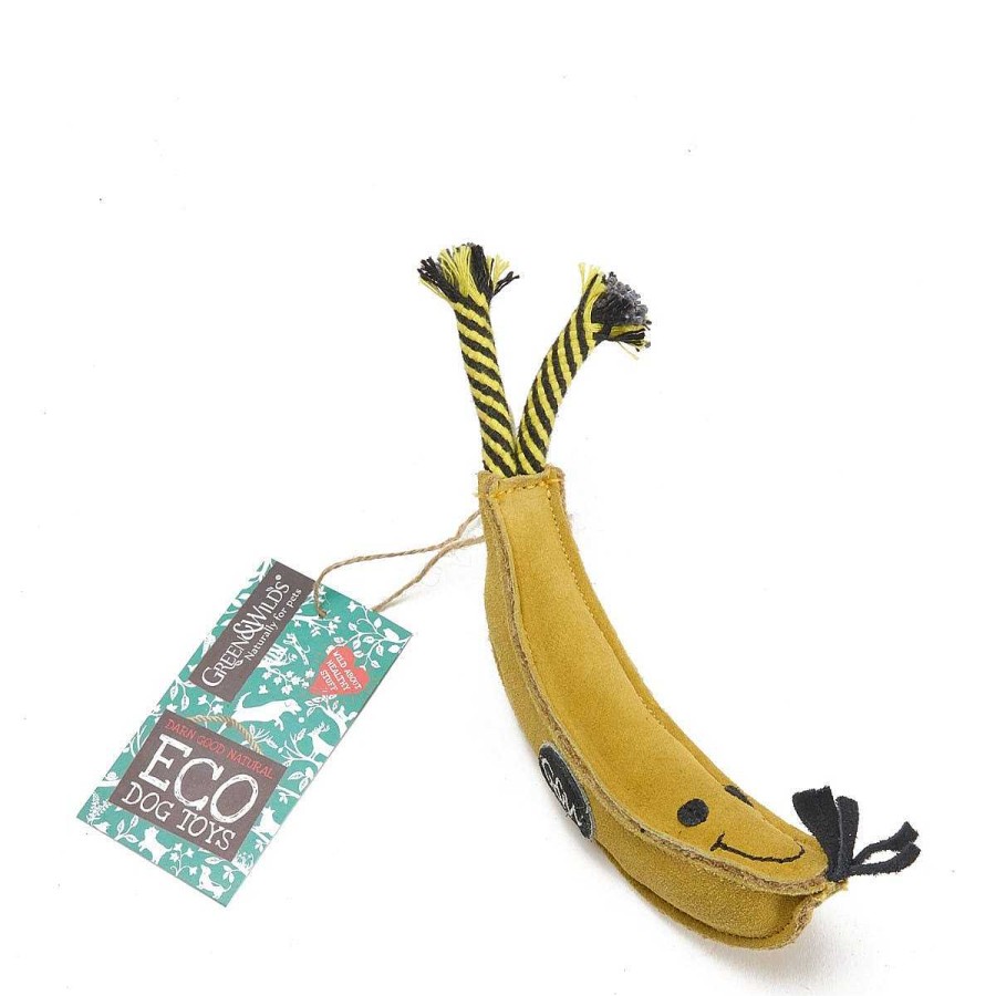 Daylesford Organic Banana Suede & Jute Dog Toy New