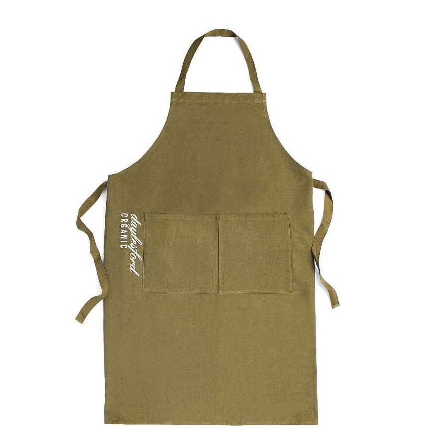 Daylesford Organic Saddlers Apron Khaki Green Clearance