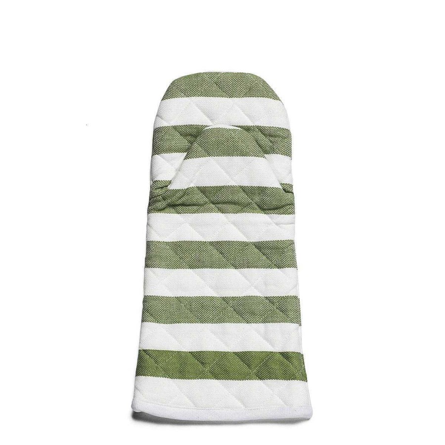 Daylesford Organic White & Green Stripe Oven Glove Best