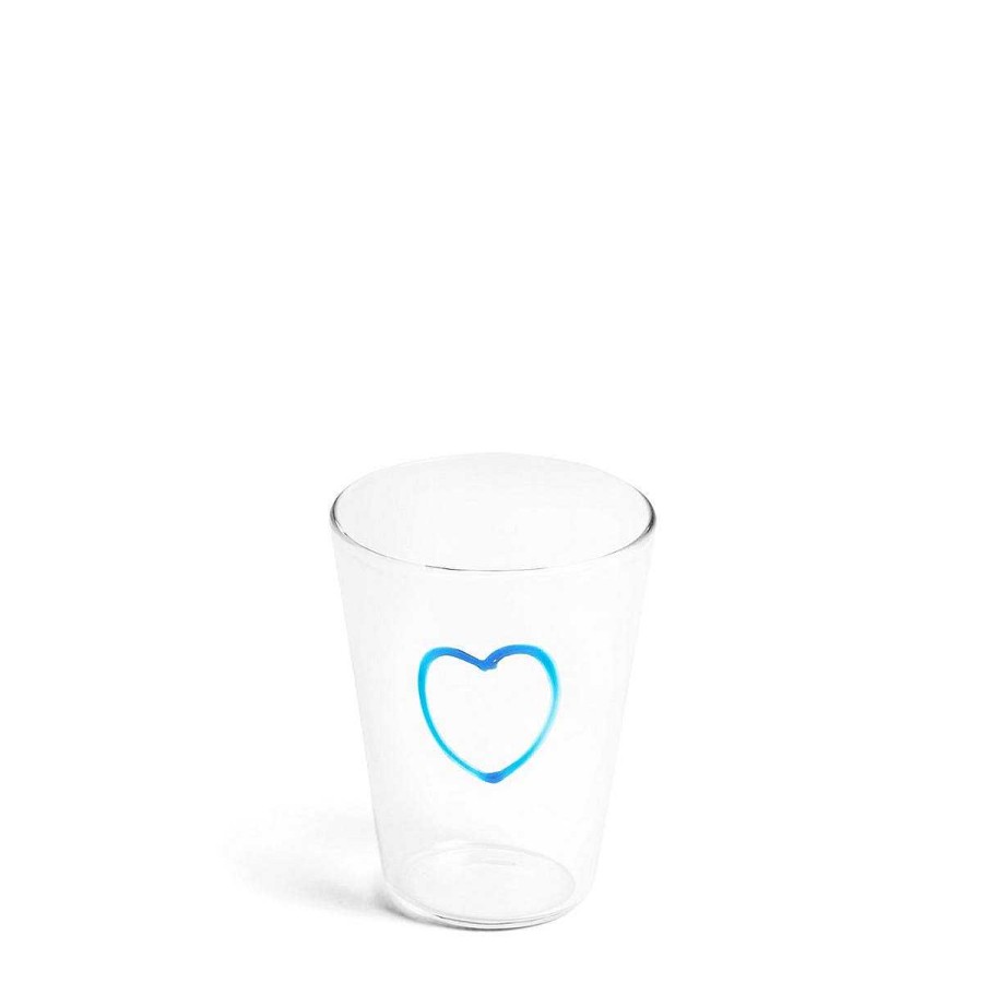 Daylesford Organic Light Blue Heart Glass New