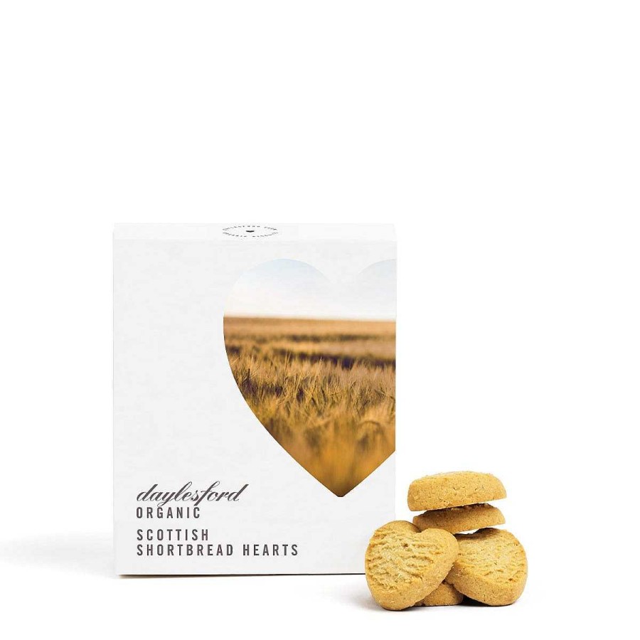 Daylesford Organic Organic Scottish Shortbread Hearts Hot