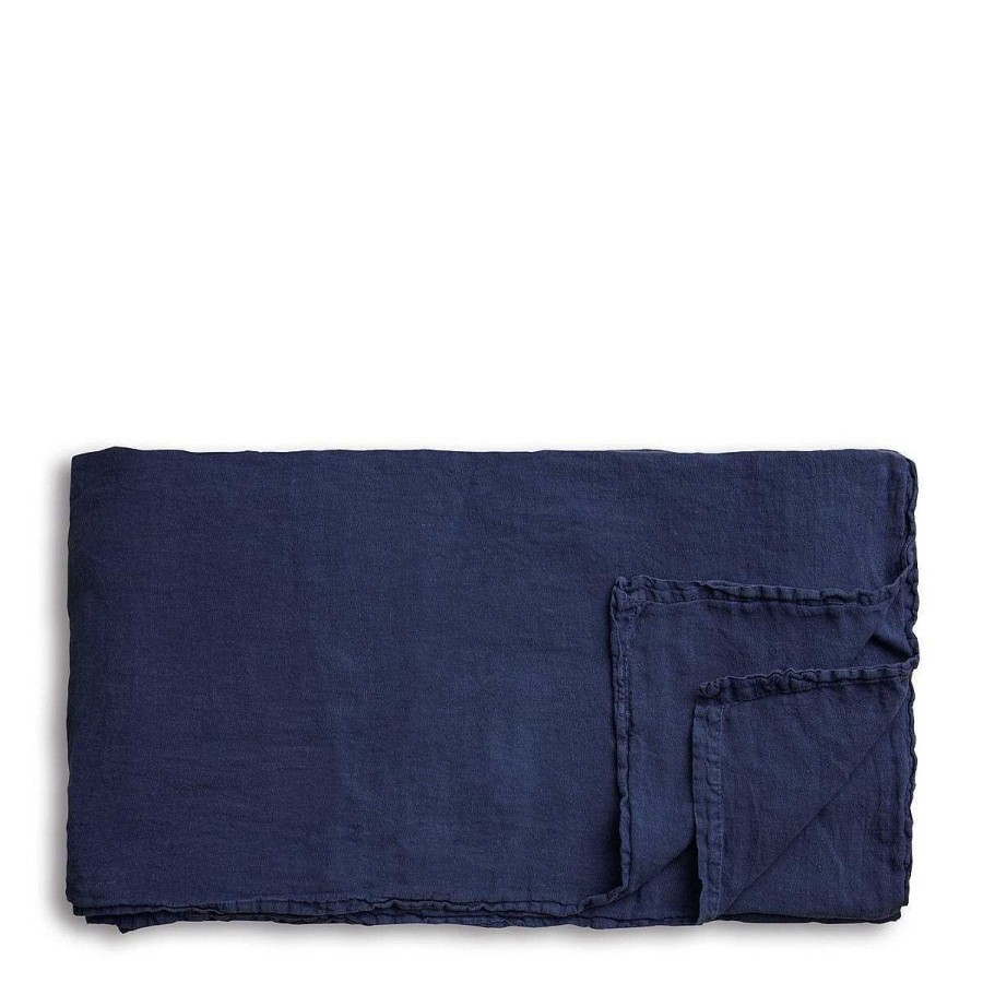 Daylesford Organic Tiller Indigo Tablecloth Best