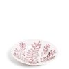 Daylesford Organic Leaf Shallow Bowl Pink Hot