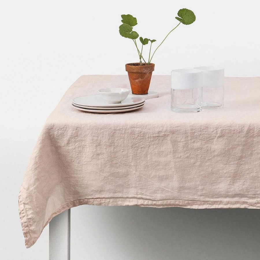 Daylesford Organic Tiller Blush Tablecloth Best