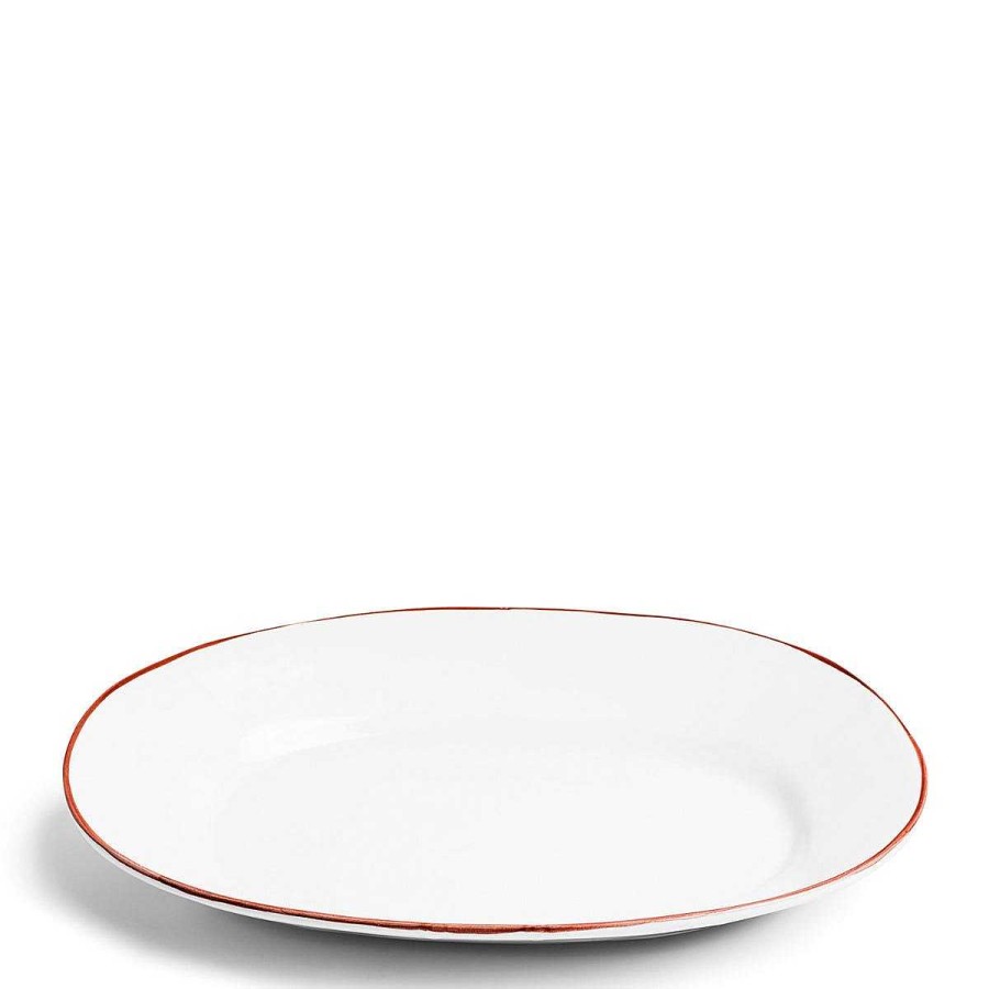 Daylesford Organic Oddington Oval Platter Red Large Clearance