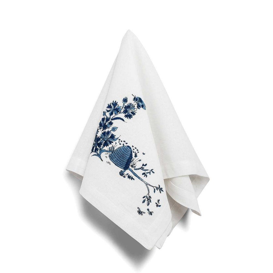 Daylesford Organic Beehive Blue Napkin Hot