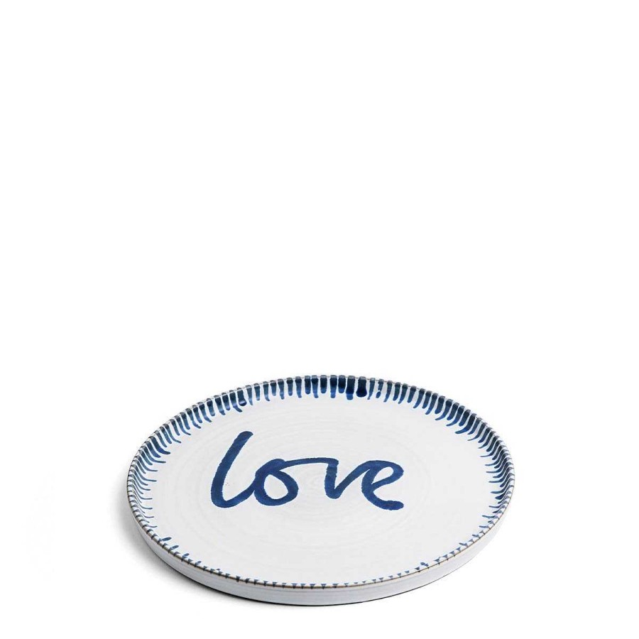 Daylesford Organic Galley Love Blue Side Plate Online