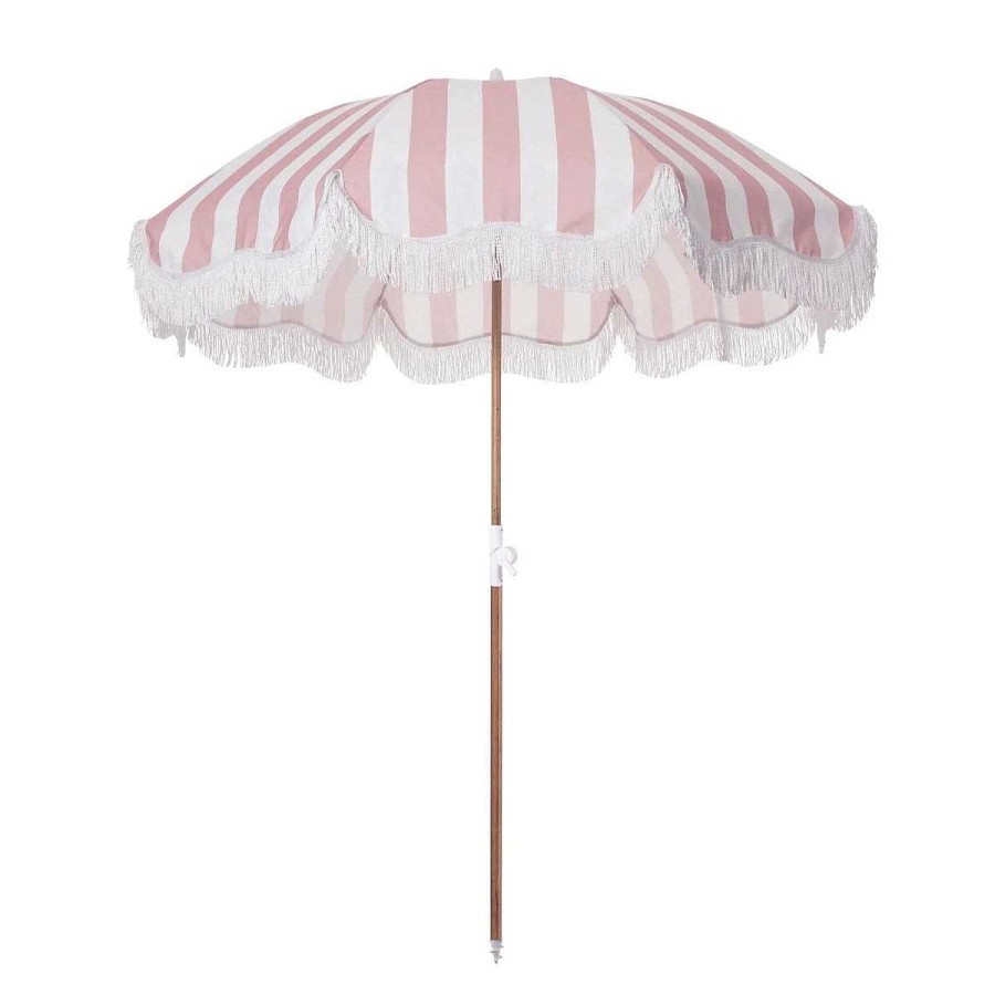 Daylesford Organic Beach Umbrella Pink Stripe Clearance