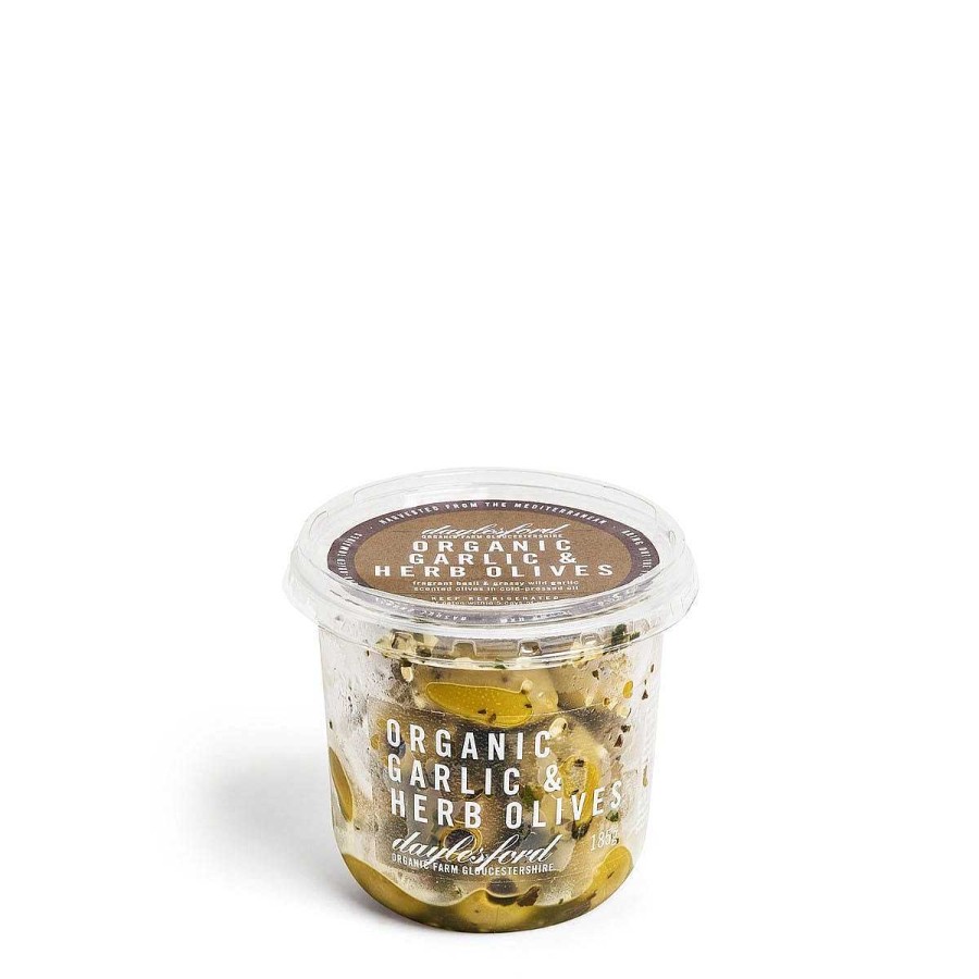 Daylesford Organic Organic Garlic & Herb Olives New