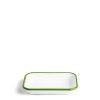 Daylesford Organic White & Green Enamel Rectangular Dish 21Cm Online