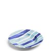 Daylesford Organic Circus Stripe Blue Shallow Bowl Hot